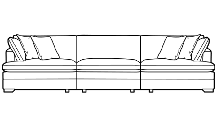 Extra Grand Split Sofa