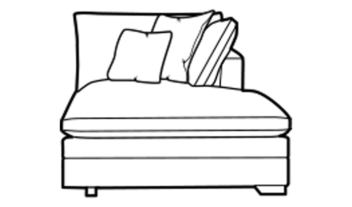 Standard Chaise Unit Left or Right Facing
