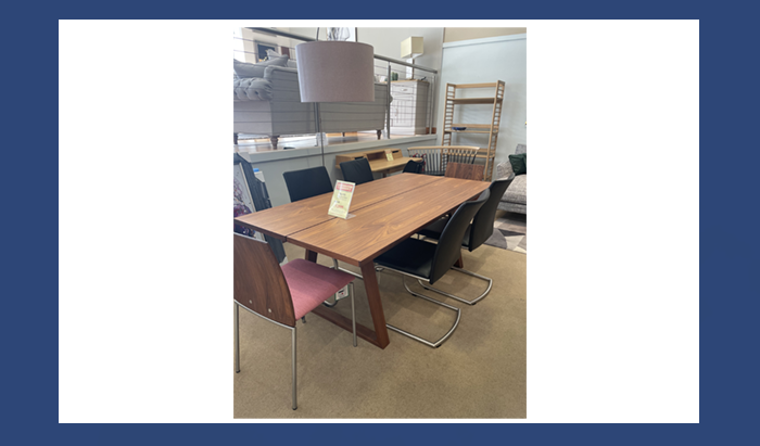 Walnut Table And 6 Chairs